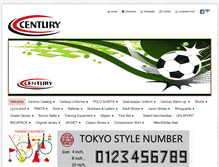 Tablet Screenshot of century-sport.com